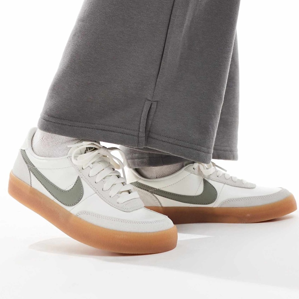 New Nike Killshot 2 Sneakers White & Green Gum Sole Size 10